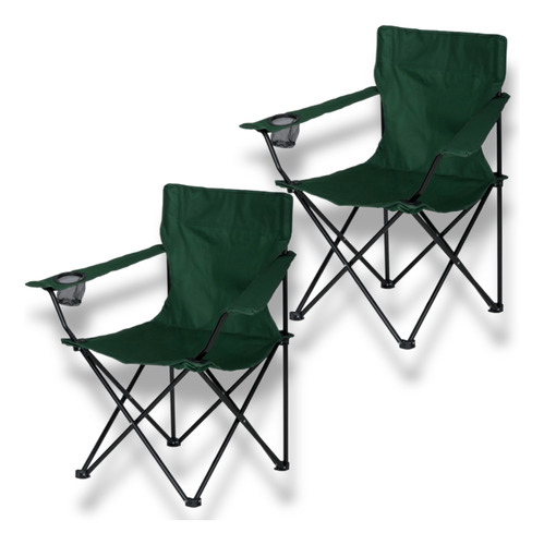 2pck Silla Plegable Para Playa Camping Outdoor Colores