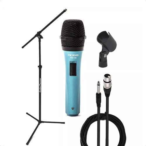 Microfono Dinamico Karaoke Voces Swich Pie Cable Pipeta Pack