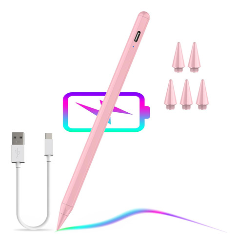 Pen Stylus Active Jipinrui P/iPad/funcion Magnetica/pink