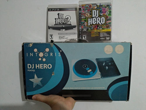 Dj Hero Pick Up Integris Ps4702 C/ Dois Jogos Completa Leia (Usado)