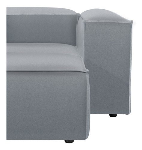 Sala Esquinera Moderna Latt Sillón Modular Lino Soft Minimal