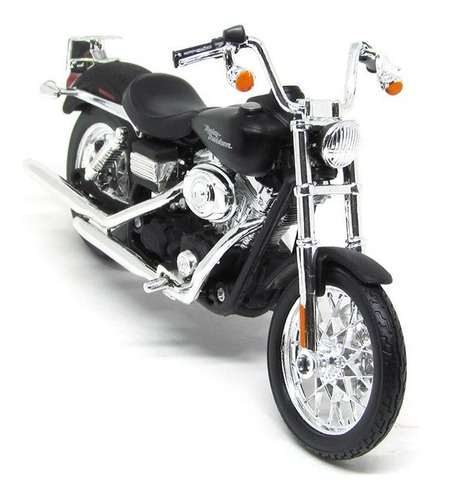 Moto Maisto 1:12 Harley Davidson 2006 Fxdbi Dyna Street Bob Color Azul Oscuro