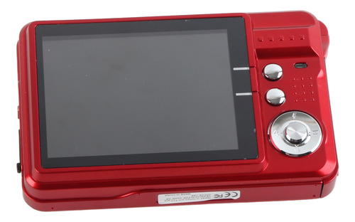 Câmera Digital De Cartão Vermelho Com Zoom 8x, Tela Lcd De 5