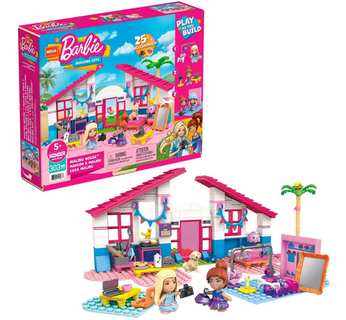 Mega Construx Casa Malibú Barbie Building Sets Mattel