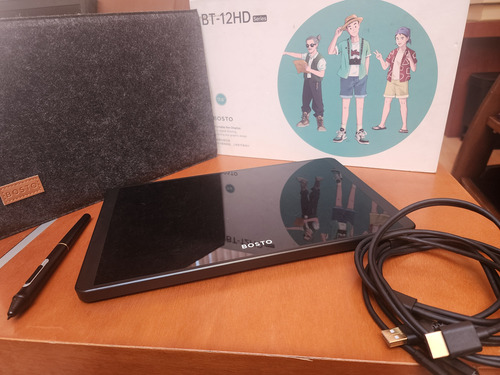 Tableta De Dibujo Bosto Bt 12hd Negro (Usado)