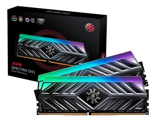 Memoria Xpg Spectrix D41 16gb (2x8) Ddr4 3200mhz Rgb Dual