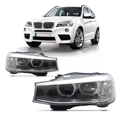 Farol Bmw X3 2013 2014 2015 2016 Elétrico Com Led Drl Tyc