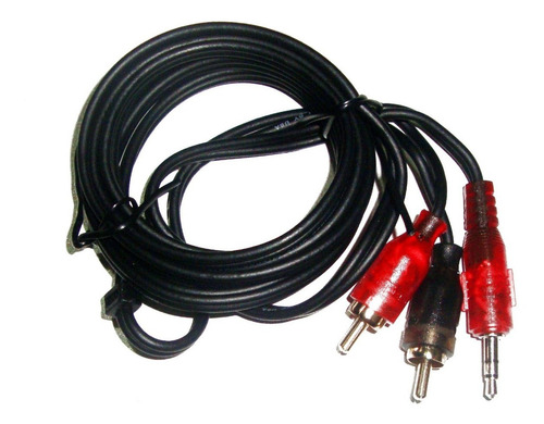 Imagen 2 de 6 de Cable De Audio Kracs Rca Plug 3.5 Mm Auxiliar 1.8 M