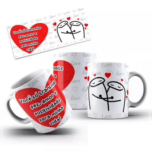 Caneca Divertida Frases Amor Meme Flork