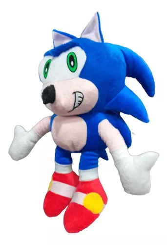 Boneco Sonic De Pelúcia Azul 50cm Grande