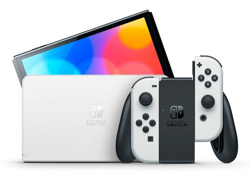 Nintendo Switch Oled Con Joystick Blanco Y Negro 2021