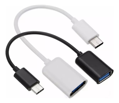 10 Unidades Cable Adaptador Otg Usb Tipo C Macho Usb Hembra