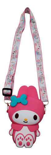 Bolsa De Silicón Hello Kitty Y Amigos Con Correa Y Cierre