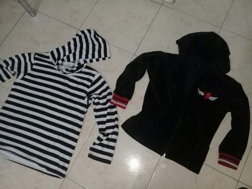 Buzo Con Campera Gamuza Nena Talle 7- 8 Años 