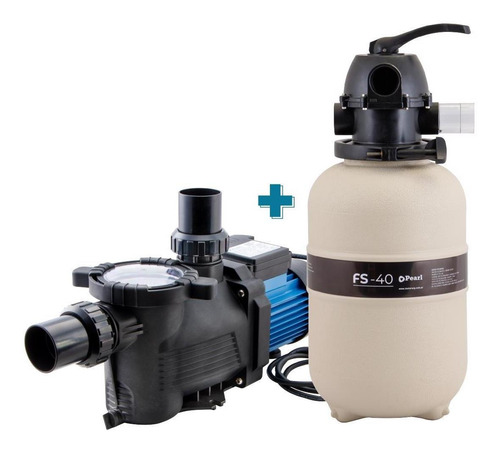 Imagen 1 de 10 de Combo Filtro Arena Fs40 + Bomba Pileta Pearl 0.33 Hp