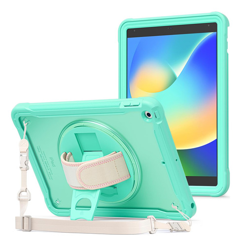 Procase Funda Resist P/ iPad 9na 8va 7ma Gen De 10,2 Verde