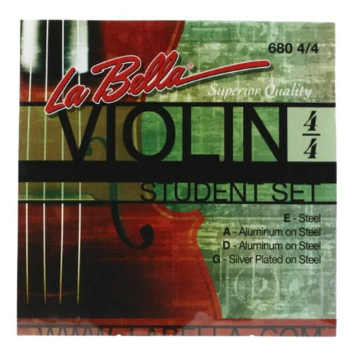 Encordado Violín 4/4 La Bella 680