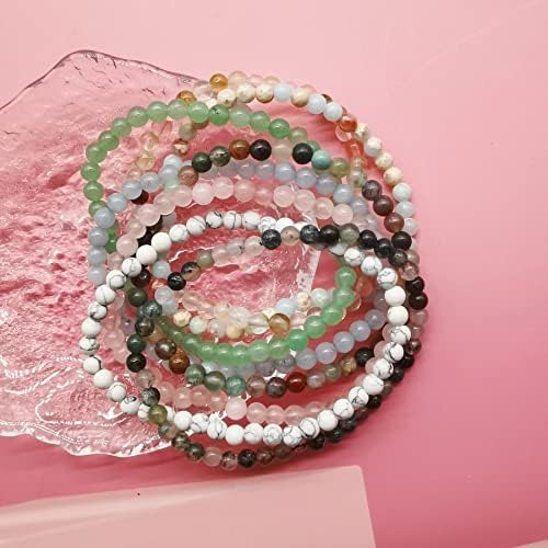 Firazio 20 Pulseras De Cuentas De Piedras Preciosas De 0157