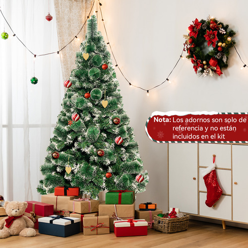 Arboles De Navidad Decorados 1.8m 650 Ramas Adornos Navideño