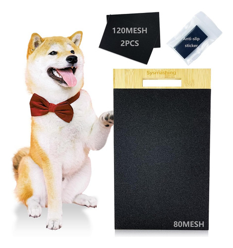 Sysmashing Dog Scratch Board Para Uñas, Calmante Para El Cui