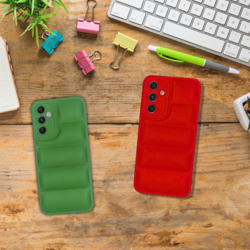 Imagen 7 de 8 de Funda Para Samsung A54 A34 A14 5g Tpu Puffer Colores