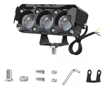 Comprar Faros Led De Lupa Triple Dual Color 12v 24v