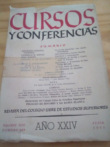 Revista Cursos Y Conferencias #269 - Jun 1955 - U