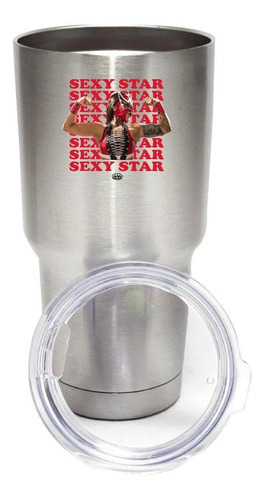 Termo Vaso Térmico Lucha Libre Aaa 30 Oz Sexy Star Od77277 Color Plateado