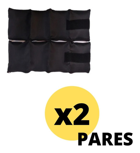 Par Pesas Tobilleras Muñequeras De 3 Kilos X 2 Pares