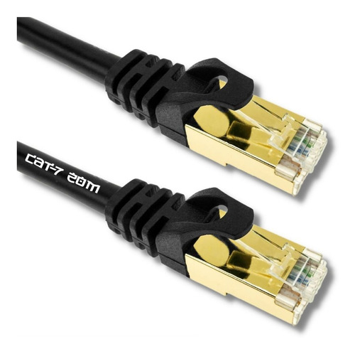 Cable De Red Premium Patch Cord Cat 7 20 Metros 10 Gbps Premium Mts-patch72000 Amitosai