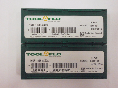 Toolflo Un Interna Laydown Coated Carburo Threading