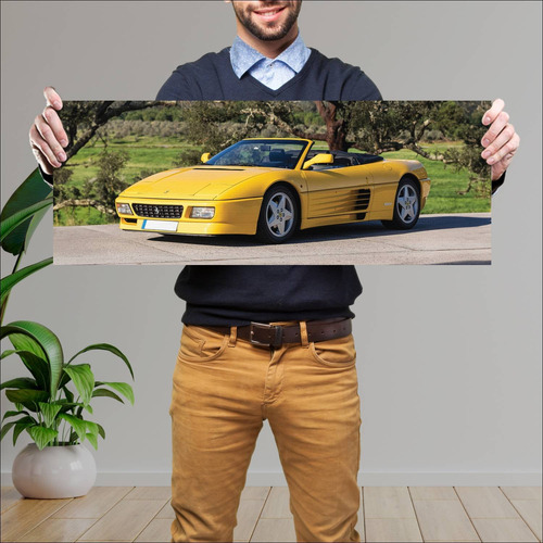 Cuadro 30x80cm Auto 1993 Ferrari 348 Spider