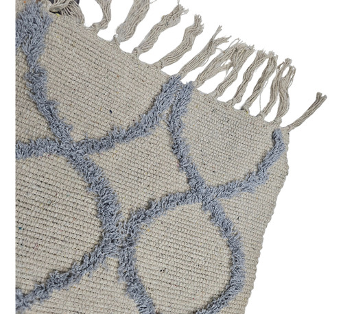 Alfombra De La India Para El Hogar Con Flecos 80 X 50 Cm 50 Cm 80 Cm Infinito Gris