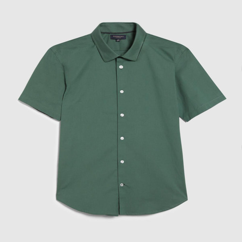 Camisa Hombre Patprimo M/c Verde Algodón 44012578-61364