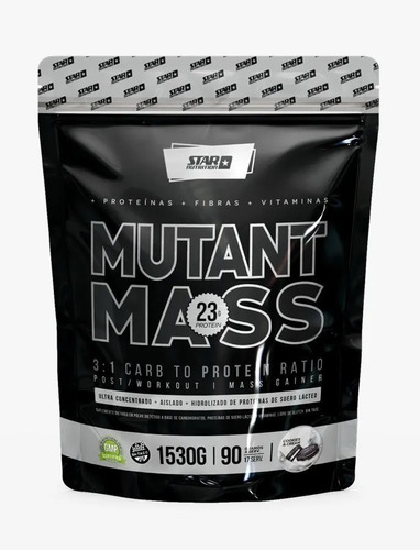 Mutant Mass 1,5 Kg Star Nutrition Ganador Peso Oxido Nítrico Sabor Cookies And Cream