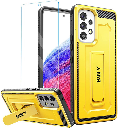 Funda Samsung Galaxy A53 5g Bwy Templado De Regalo Amarillo