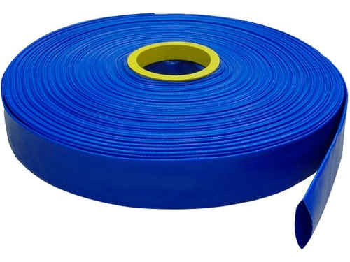 Manguera Plana Para Descarga De Agua 2 PuLG X 100m 4bar M160 Color Azul