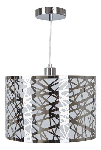 Lámpara De Techo Decorativa Colgante Socket E27 60w Dl-2461 Color Cromo