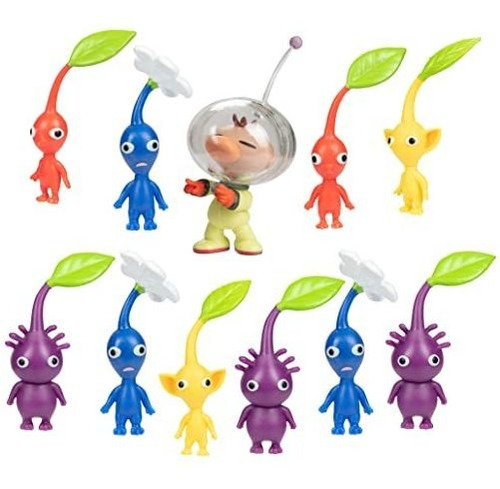 Set 11 Figuras Capitán Olimar & Pikmin Nintendo Para