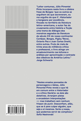 Sobre Literatura E História: Como A Ficção Constrói A Experiência, De Júlio Pimentel Pinto. Editorial Companhia Das Letras, Edição 1 Em Português, 2024