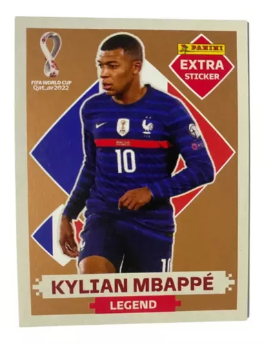 Figurinhas Copa Mundo 2022 Especiais Bronze Mbappé = São 4 figurinhas extra