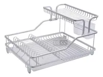 Comprar Escurridor Escurre Vajilla Platos Aluminio 2 Pisos C\u002Fbandeja