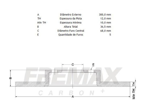 Disco De Freio Slotado Traseiro Para Audi - A4, A5, Q5