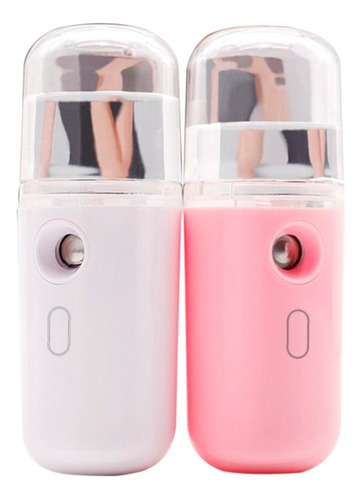 Vaporizador facial Mini Nano para limpieza de la piel y maquillaje rosa