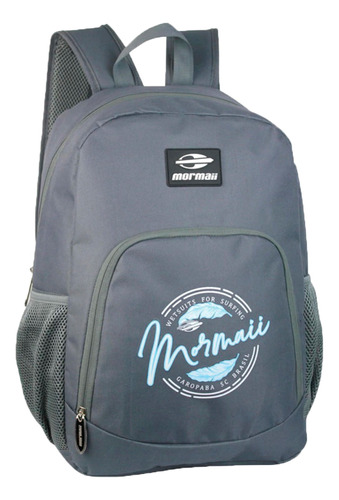 Mochila Mormaii Lifestyle Unisex Logo  Gris Cli