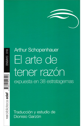 El Arte De Tener Razón / Arthur Schopenhauer