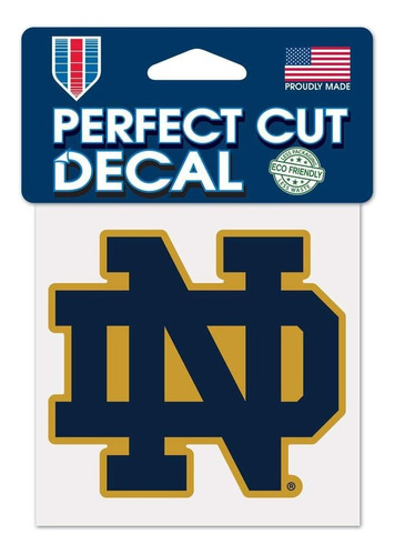 Ncaa Notre Dame Fighting Irish 4 X 4 Calcomanía De Col...