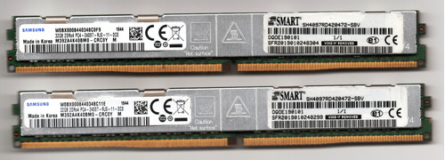 Rdimm Ddr4 64gb(2x32) Pc4-19200 2400mhz Vlp Very Low Profile