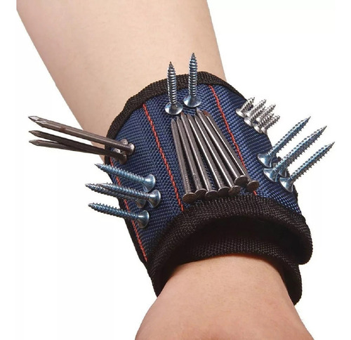 Muñequera Magnética Brazalete Imanes Tornillos