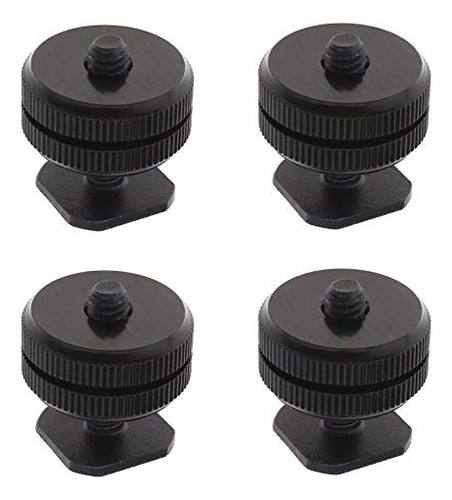 Montaje Zapata Caliente 1/4 Para Cámara Dslr (4pcs)